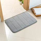Darrahopens Home & Garden > Bathroom Accessories > Bath Mats & Rugs Grey Ultra-Absorbent Non-Slip Thickened Bath Mat(1.8x50x80CM) - Luxurious Durable Soft Floor Rug with Rubber Backing, Hand & Machine Washable Doormat for Bathroom & Entry