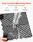 Darrahopens Home & Garden > Bathroom Accessories > Bath Mats & Rugs Interlocking Drainage Mat, 31 x 31 cm Modular Interlocking Cushion, 24 Pcs Splicing Drainage Mats, for Garage, Garden In Australia - Darrahopens