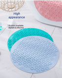 Darrahopens Home & Garden > Bathroom Accessories > Bath Mats & Rugs Ivory Round Non-Slip Massage Bath Mat 30×30cm