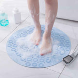 Ivory Round Non-Slip Massage Bath Mat 30×30cm
