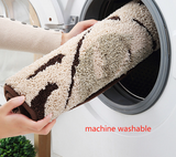 Darrahopens Home & Garden > Bathroom Accessories > Bath Mats & Rugs Leaves Fall in Autumn - Green Jacquard Bathroom Mat - Super Absorbent Non-Slip Rug (40x60cm), Toilet Floor Mat for Bathroom/Bedroom/Entryway