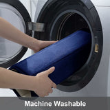 Darrahopens Home & Garden > Bathroom Accessories > Bath Mats & Rugs Memory Foam Bath Mat Non-Slip Backing Soft Water Absorbent Bath Mat For Toilet Bathroom, Memory Foam, Navy Blue, 50 X