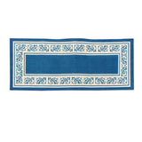 Darrahopens Home & Garden > Bathroom Accessories > Bath Mats & Rugs Newton Rubber Backed Non Slip Bath Runner 50 x 120cm Blue