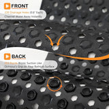 Darrahopens Home & Garden > Bathroom Accessories > Bath Mats & Rugs Non-Slip Bathtub Mat with Drain Holes and Strong Suction Cups, Machine-Washable Shower Mat for Inside Tubs, Black, 87.6 x 39 cm In Australia - Darrahopens