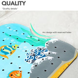 Darrahopens Home & Garden > Bathroom Accessories > Bath Mats & Rugs Non-Slip PVC Bath & Shower Mat with Suction Cups and Drainage Holes - Cartoon Ocean Theme(Submarine)