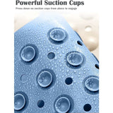 Darrahopens Home & Garden > Bathroom Accessories > Bath Mats & Rugs Non-Slip Shower Mat 70 X 40Cm Massage Bath Mat, Bath Mat With Drainage Holes And Suction Cups - Blue