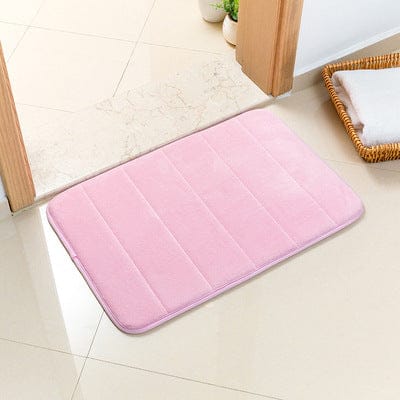 Darrahopens Home & Garden > Bathroom Accessories > Bath Mats & Rugs Pink Ultra-Absorbent Non-Slip Thickened Bath Mat(1.8x40x120CM) - Luxurious Durable Soft Floor Rug with Rubber Backing, Hand & Machine Washable Doormat for Bathroom & Entry