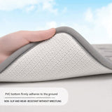 Darrahopens Home & Garden > Bathroom Accessories > Bath Mats & Rugs Plush Embossed Leaf Bath Mat - Ultra Soft, Absorbent & Non-Slip Bathroom Rug(Dark gray 50*80㎝)