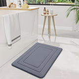 Darrahopens Home & Garden > Bathroom Accessories > Bath Mats & Rugs RED Geometric Pattern, Soft Lightweight Skin-Friendly, Bathroom Accessory, Toilet Anti-Slip Mat, Bathroom Mat, Machine Washable, Suitable for Shower Room, Bathroom Doorway, Bedroom Room Decoration, Modern Bath Mat, Durable Bathroom Floor Mat