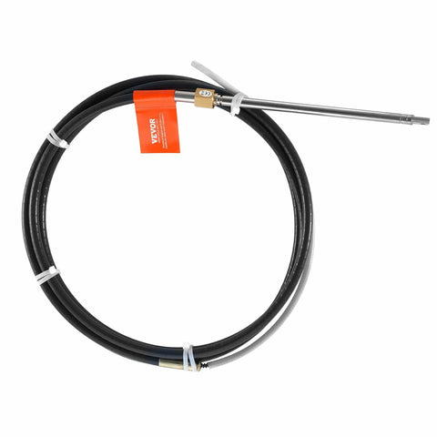 Darrahopens Home & Garden > Bathroom Accessories > Bath Mats & Rugs VEVOR Boat Steering Cable, 17 Feet Outboard Marine Rotary Steering Cable, 1/2 Ton High Tensile Strength, Steel Steering Wheel Cable Compatible with Most Single-Station Outboard Steering Systems