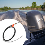 Darrahopens Home & Garden > Bathroom Accessories > Bath Mats & Rugs VEVOR Boat Steering Cable, 17 Feet Outboard Marine Rotary Steering Cable, 1/2 Ton High Tensile Strength, Steel Steering Wheel Cable Compatible with Most Single-Station Outboard Steering Systems