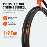 Darrahopens Home & Garden > Bathroom Accessories > Bath Mats & Rugs VEVOR Boat Steering Cable, 17 Feet Outboard Marine Rotary Steering Cable, 1/2 Ton High Tensile Strength, Steel Steering Wheel Cable Compatible with Most Single-Station Outboard Steering Systems
