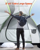 Darrahopens Home & Garden > Bathroom Accessories > Bath Mats & Rugs VEVOR SUV Tent for Camping, 8FT L x 8FT W, Waterproof PU2000mm Spacious Double Layer Design for 5-8 Person, SUV Camping Tent with Mesh Windows, Includes Rainfly & Storage Bag, for Outdoor Activities