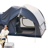 Darrahopens Home & Garden > Bathroom Accessories > Bath Mats & Rugs VEVOR SUV Tent for Camping, 8FT L x 8FT W, Waterproof PU2000mm Spacious Double Layer Design for 5-8 Person, SUV Camping Tent with Mesh Windows, Includes Rainfly & Storage Bag, for Outdoor Activities