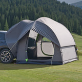 Darrahopens Home & Garden > Bathroom Accessories > Bath Mats & Rugs VEVOR SUV Tent for Camping, 8FT L x 8FT W, Waterproof PU2000mm Spacious Double Layer Design for 5-8 Person, SUV Camping Tent with Mesh Windows, Includes Rainfly & Storage Bag, for Outdoor Activities