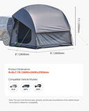Darrahopens Home & Garden > Bathroom Accessories > Bath Mats & Rugs VEVOR SUV Tent for Camping, 8FT L x 8FT W, Waterproof PU2000mm Spacious Double Layer Design for 5-8 Person, SUV Camping Tent with Mesh Windows, Includes Rainfly & Storage Bag, for Outdoor Activities