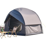 Darrahopens Home & Garden > Bathroom Accessories > Bath Mats & Rugs VEVOR SUV Tent for Camping, 8FT L x 8FT W, Waterproof PU2000mm Spacious Double Layer Design for 5-8 Person, SUV Camping Tent with Mesh Windows, Includes Rainfly & Storage Bag, for Outdoor Activities