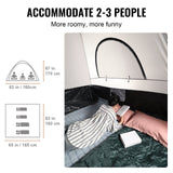Darrahopens Home & Garden > Bathroom Accessories > Bath Mats & Rugs VEVOR Truck Bed Tent, 5.5'-6' Pickup Truck Tent with Rain Layer and Carry Bag, Waterproof PU2000mm Double Layer Truck Tent for Camping, Accommodate 2-3 Person, for Camping Traveling Outdoor Activities
