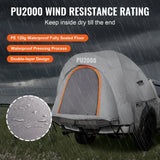 Darrahopens Home & Garden > Bathroom Accessories > Bath Mats & Rugs VEVOR Truck Bed Tent, 5.5'-6' Pickup Truck Tent with Rain Layer and Carry Bag, Waterproof PU2000mm Double Layer Truck Tent for Camping, Accommodate 2-3 Person, for Camping Traveling Outdoor Activities