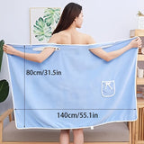 Darrahopens Home & Garden > Bathroom Accessories > Bath Towels & Robes 1-Piece Bath Towel with Pocket, Wearable Bath Towel, Bathroom Shower Supply, Can be Used as Robe, Nightgown, Sexy Strap Dress, Blanket, Indoor/Outdoor Fitness Sauna Shawl, Easy to Carry, Machine Washable（Purple）