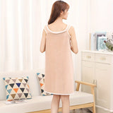 Darrahopens Home & Garden > Bathroom Accessories > Bath Towels & Robes 1-Piece Bath Towel with Pocket, Wearable Bath Towel, Bathroom Shower Supply, Can be Used as Robe, Nightgown, Sexy Strap Dress, Blanket, Indoor/Outdoor Fitness Sauna Shawl, Easy to Carry, Machine Washable（blue）