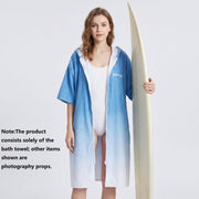 Darrahopens Home & Garden > Bathroom Accessories > Bath Towels & Robes 2 pack Quick Dry Microfiber Surf Poncho Towel（Style 1）-  Hooded Changing Robe with Zipper - Lightweight Beach Wrap for Swimming Travel In Australia - Darrahopens