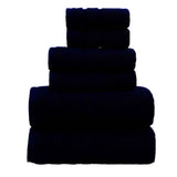 Darrahopens Home & Garden > Bathroom Accessories > Bath Towels & Robes 6-Piece Black Towel Set – Soft, Absorbent & Stylish Bathroom Linens