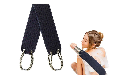 Darrahopens Home & Garden > Bathroom Accessories > Bath Towels & Robes Bath Shower Exfoliating Back Strap Double-Sided Back Scrub Towel