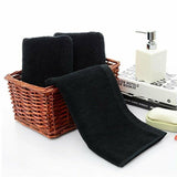 Darrahopens Home & Garden > Bathroom Accessories > Bath Towels & Robes Black Cotton Towel 35x75cm Soft Thick Absorbent Bath Gym Travel Use