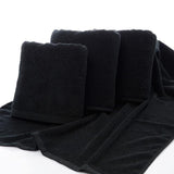 Darrahopens Home & Garden > Bathroom Accessories > Bath Towels & Robes Black Cotton Towel 35x75cm Soft Thick Absorbent Bath Gym Travel Use
