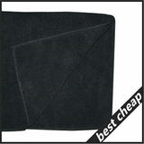 Darrahopens Home & Garden > Bathroom Accessories > Bath Towels & Robes Black Cotton Towel 35x75cm Soft Thick Absorbent Bath Gym Travel Use