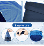 Darrahopens Home & Garden > Bathroom Accessories > Bath Towels & Robes Black football Instant Cooling Hooded Towel U-Shaped Sun Protection Quick Dry Scarf with Carabiner Pouch for Local Outdoor Sports and Gym Workouts