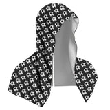 Darrahopens Home & Garden > Bathroom Accessories > Bath Towels & Robes Black football Instant Cooling Hooded Towel U-Shaped Sun Protection Quick Dry Scarf with Carabiner Pouch for Local Outdoor Sports and Gym Workouts