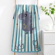 Darrahopens Home & Garden > Bathroom Accessories > Bath Towels & Robes Blue Balloon Deluxe Extra Large Pure Cotton Beach & Bath Towel | Highly Absorbent, Thick 70 x 140 cm | Fun Cartoon Design