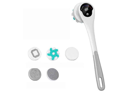 Darrahopens Home & Garden > Bathroom Accessories > Bath Towels & Robes Electric Back Scrubber Body Brush Exfoliating Bath Brush for Shower - Gray