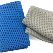 Darrahopens Home & Garden > Bathroom Accessories > Bath Towels & Robes Green 4-Piece Portable Cooling Towel Set - Quick-Dry Ice-Cool Towel for Sports, Travel, and Heat Relief