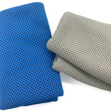 Darrahopens Home & Garden > Bathroom Accessories > Bath Towels & Robes Green 4-Piece Portable Cooling Towel Set - Quick-Dry Ice-Cool Towel for Sports, Travel, and Heat Relief