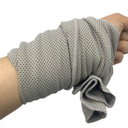 Darrahopens Home & Garden > Bathroom Accessories > Bath Towels & Robes Grey 4-Piece Portable Cooling Towel Set - Quick-Dry Ice-Cool Towel for Sports, Travel, and Heat Relief