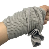 Darrahopens Home & Garden > Bathroom Accessories > Bath Towels & Robes Grey 4-Piece Portable Cooling Towel Set - Quick-Dry Ice-Cool Towel for Sports, Travel, and Heat Relief