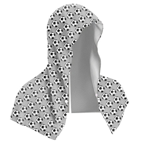 Darrahopens Home & Garden > Bathroom Accessories > Bath Towels & Robes Grey football Instant Cooling Hooded Towel U-Shaped Sun Protection Quick Dry Scarf with Carabiner Pouch for Local Outdoor Sports and Gym Workouts