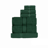 Darrahopens Home & Garden > Bathroom Accessories > Bath Towels & Robes Kingtex 550gsm Cotton 7 Pce Towel Set Forest