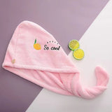 Darrahopens Home & Garden > Bathroom Accessories > Bath Towels & Robes Ladies' Soft Quick-Dry Shower Cap Towel - Delicate Embroidery, Essential for a Refreshing Bath（PINK）