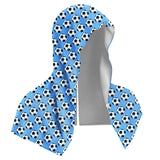 Darrahopens Home & Garden > Bathroom Accessories > Bath Towels & Robes Light Blue Football Instant Cooling Hooded Towel U-Shaped Sun Protection Quick Dry Scarf with Carabiner Pouch for Local Outdoor Sports and Gym Workouts