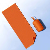 Darrahopens Home & Garden > Bathroom Accessories > Bath Towels & Robes Orange Cooling Towel with Silicone Case - Quick Dry Ice Towel for Sports, Gym, Running, Hiking, Breathable Microfiber Fabric with Instant Cooling Effect, Portable Lightweight Design