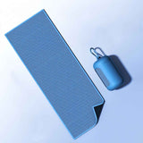Darrahopens Home & Garden > Bathroom Accessories > Bath Towels & Robes Sky blue Cooling Towel with Silicone Case - Quick Dry Ice Towel for Sports, Gym, Running, Hiking, Breathable Microfiber Fabric with Instant Cooling Effect, Portable Lightweight Design