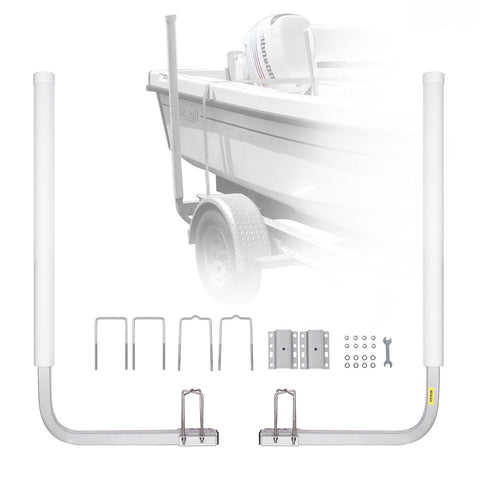 Darrahopens Home & Garden > Bathroom Accessories > Bath Towels & Robes VEVOR Boat Trailer Guide, 1016mm Adjustable Design Trailer Guide Poles, 2PCS High-Hardness Steel Trailer Guide-Ons, Trailer Guides with PVC Pipe Posts, for Ski Boat, Fishing Boat or Sailboat Trailer