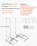 Darrahopens Home & Garden > Bathroom Accessories > Bath Towels & Robes VEVOR Boat Trailer Guide, 1016mm Adjustable Design Trailer Guide Poles, 2PCS High-Hardness Steel Trailer Guide-Ons, Trailer Guides with PVC Pipe Posts, for Ski Boat, Fishing Boat or Sailboat Trailer