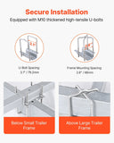 Darrahopens Home & Garden > Bathroom Accessories > Bath Towels & Robes VEVOR Boat Trailer Guide, 1016mm Adjustable Design Trailer Guide Poles, 2PCS High-Hardness Steel Trailer Guide-Ons, Trailer Guides with PVC Pipe Posts, for Ski Boat, Fishing Boat or Sailboat Trailer