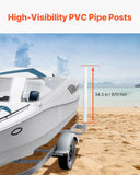 Darrahopens Home & Garden > Bathroom Accessories > Bath Towels & Robes VEVOR Boat Trailer Guide, 1016mm Adjustable Design Trailer Guide Poles, 2PCS High-Hardness Steel Trailer Guide-Ons, Trailer Guides with PVC Pipe Posts, for Ski Boat, Fishing Boat or Sailboat Trailer