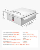 Darrahopens Home & Garden > Bathroom Accessories > Bath Towels & Robes VEVOR Truck Bed Tool Box, Heavy Duty Aluminum Tool Box with Diamond Plate, Storage Toolbox Chest Organizer Supports up to 100 kg, Ideal for Pickup, Truck Bed, RV, Trailer, 770 x 610 x 230 mm, Silver